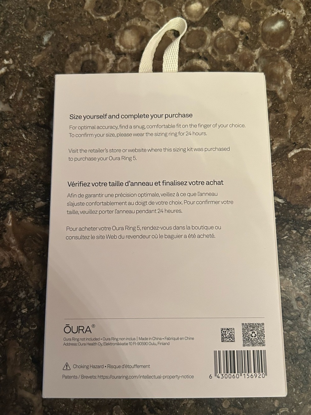 Oura Sizing Kit - Gen 5 - Picture 2 of 3